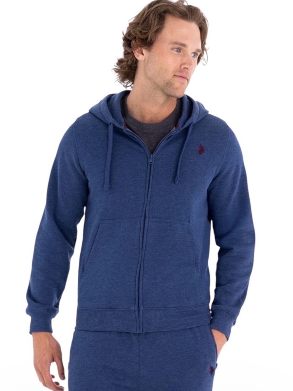 U.S. Polo Assn. Men's Everyday Full Zip Fleece Hoodie